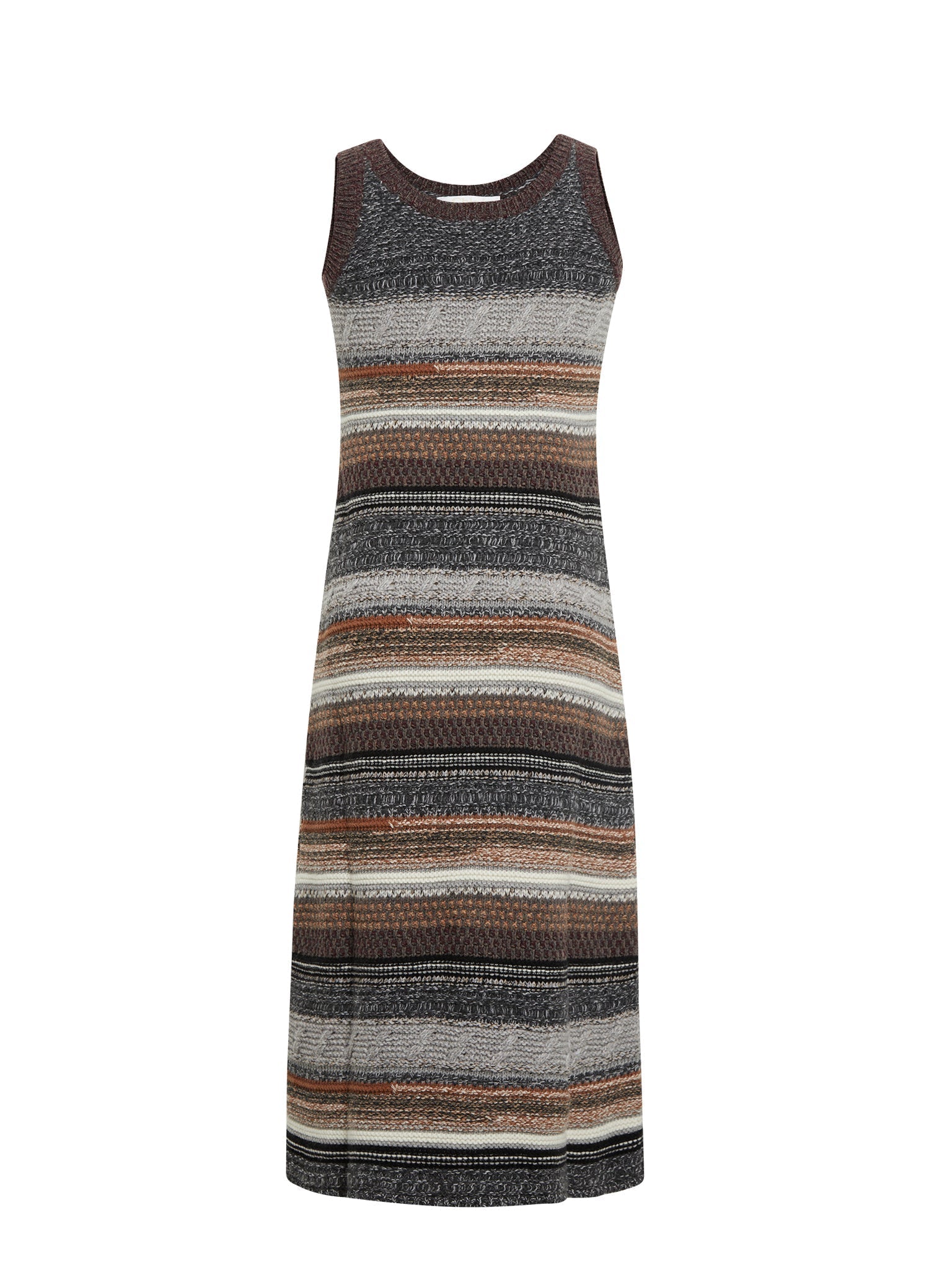 Robe en cachemire - Multicolor Grey