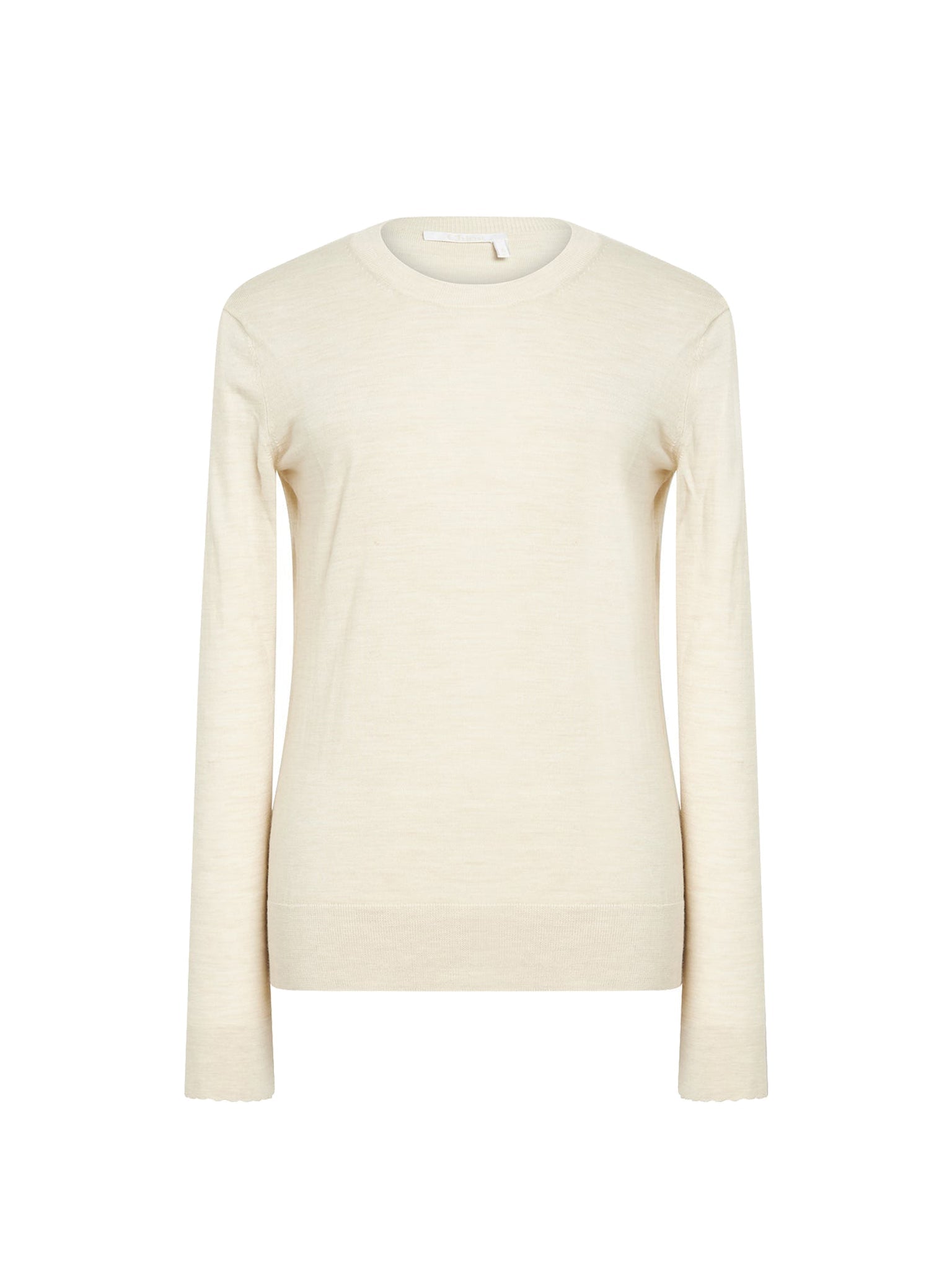 Pull classique en laine - Sandy Beige