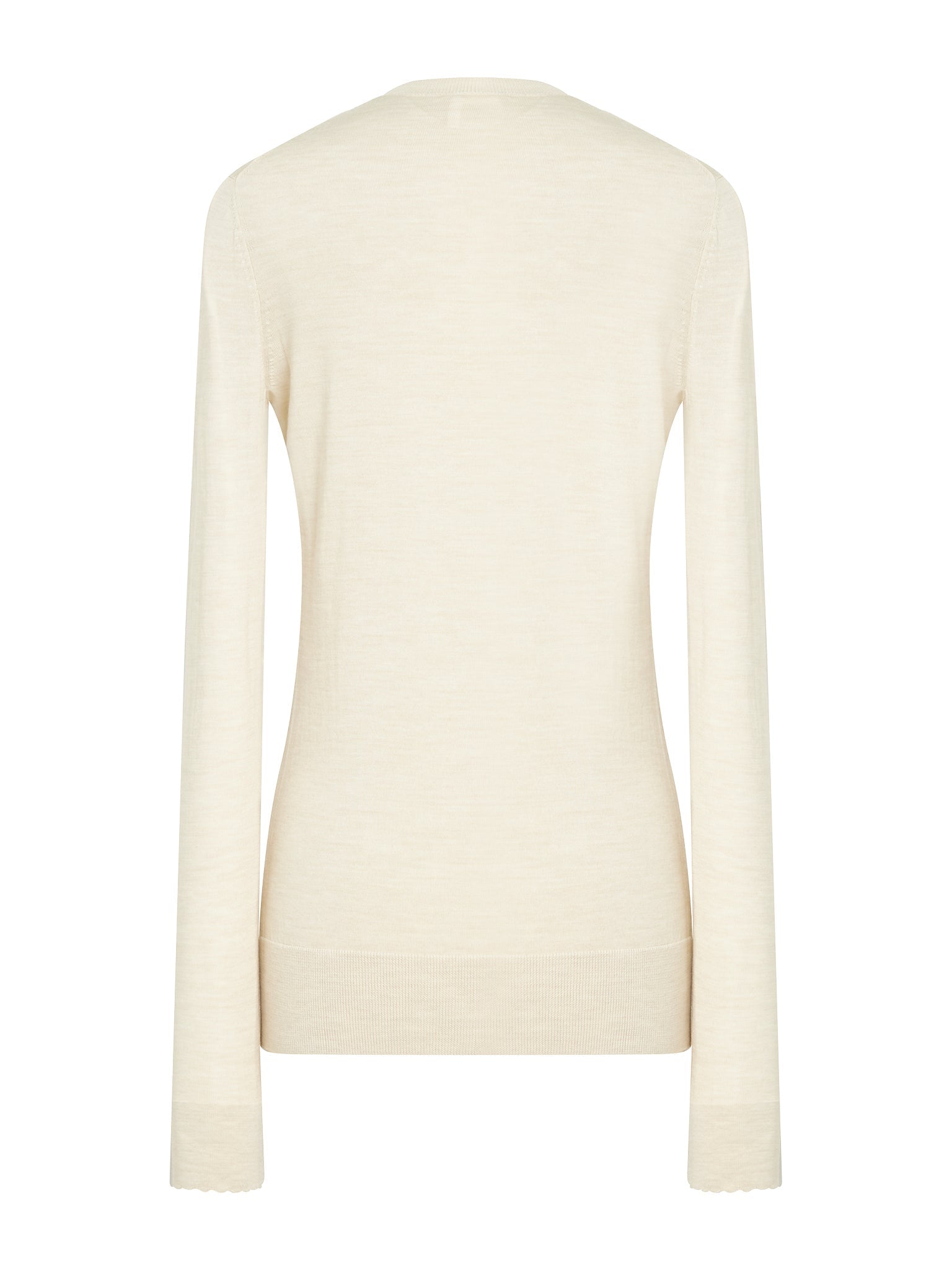Pull classique en laine - Sandy Beige