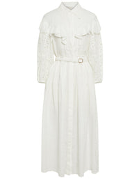Robe en voile de lin doux - Lait Iconique
