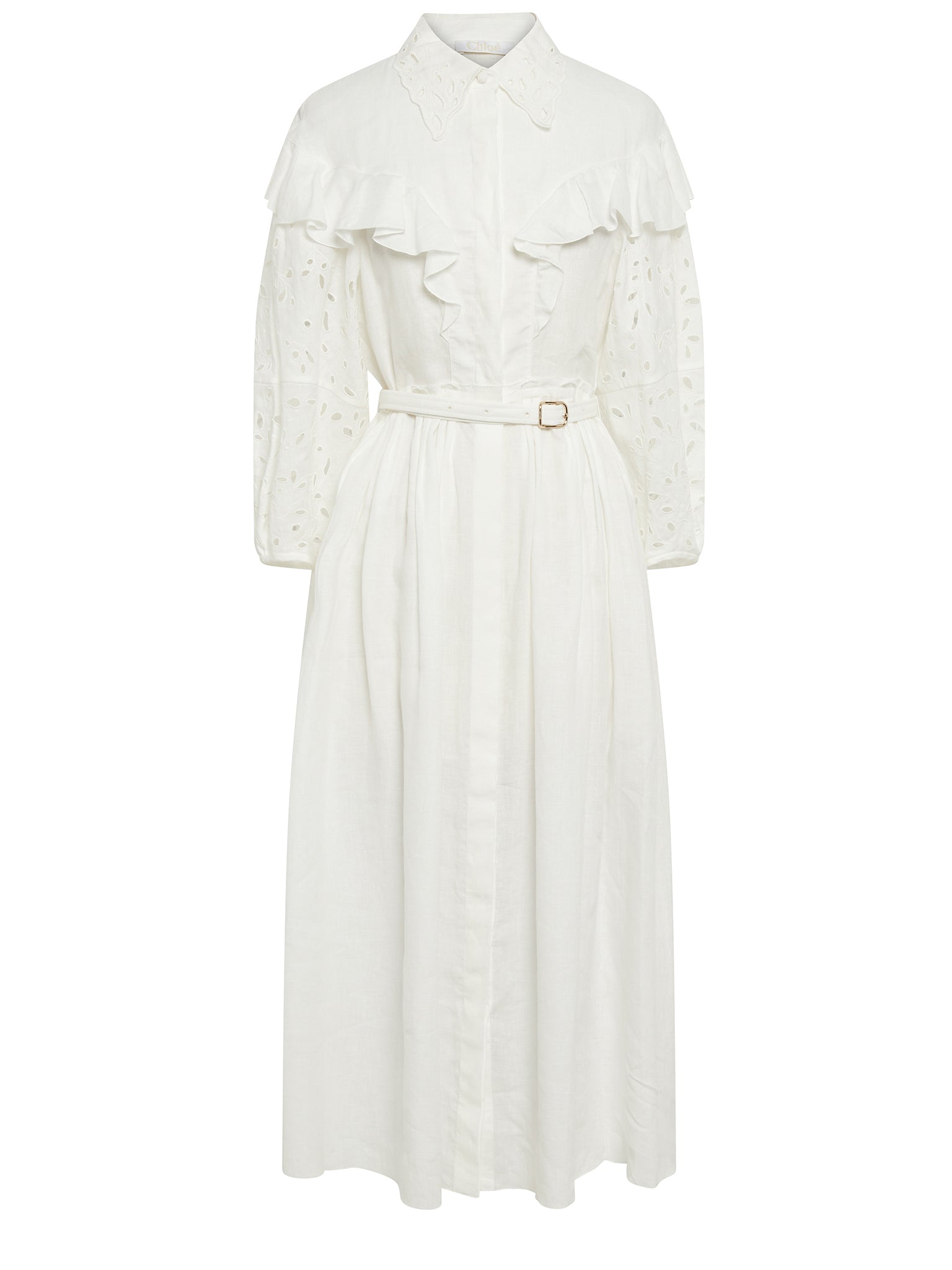 Robe en voile de lin doux - Lait Iconique