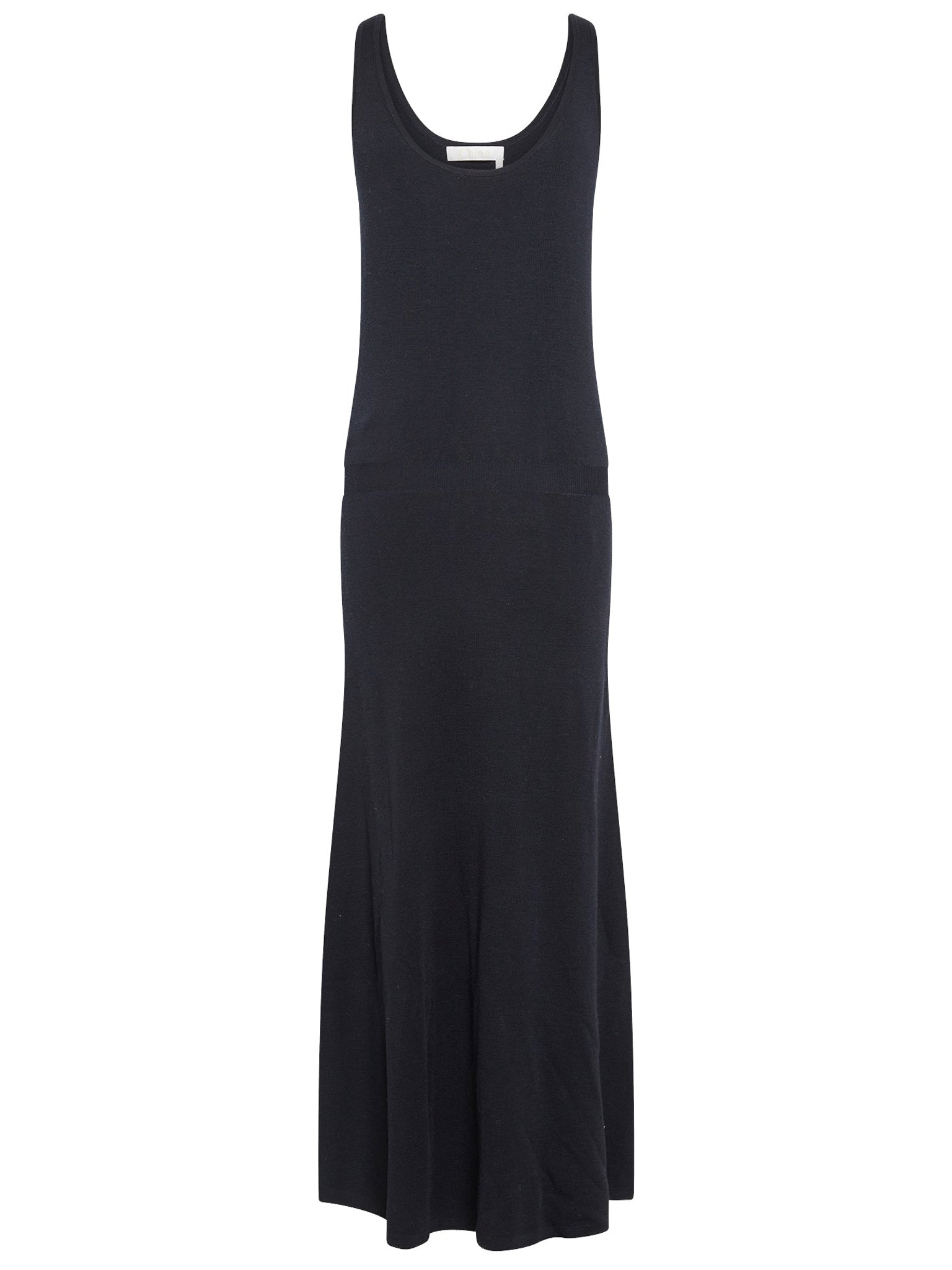 Robe en tricot mérinos ultrafin - Marine