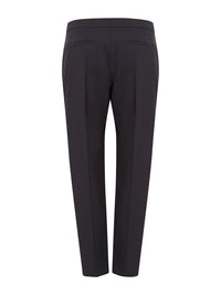 Pantalon slim fit en laine - Abyss Blue