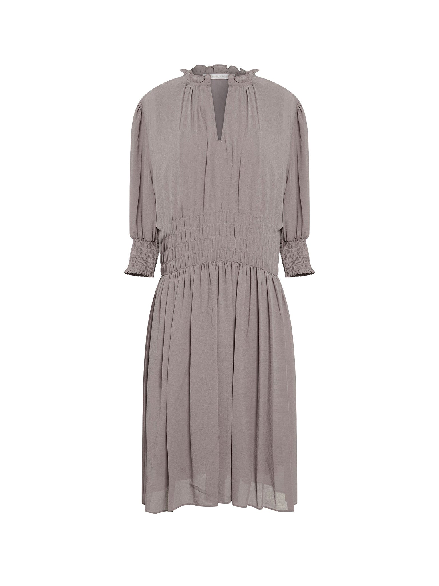 Robe courte à col volanté - Grizzled Purple