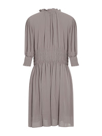 Robe courte à col volanté - Grizzled Purple