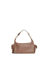 Sac à bandoulière nahir en cuir - Mocha Brown
