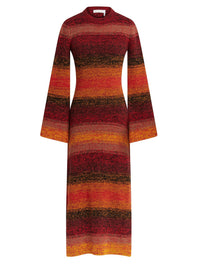 Robe en cachemire dégradée - Sunset Orange