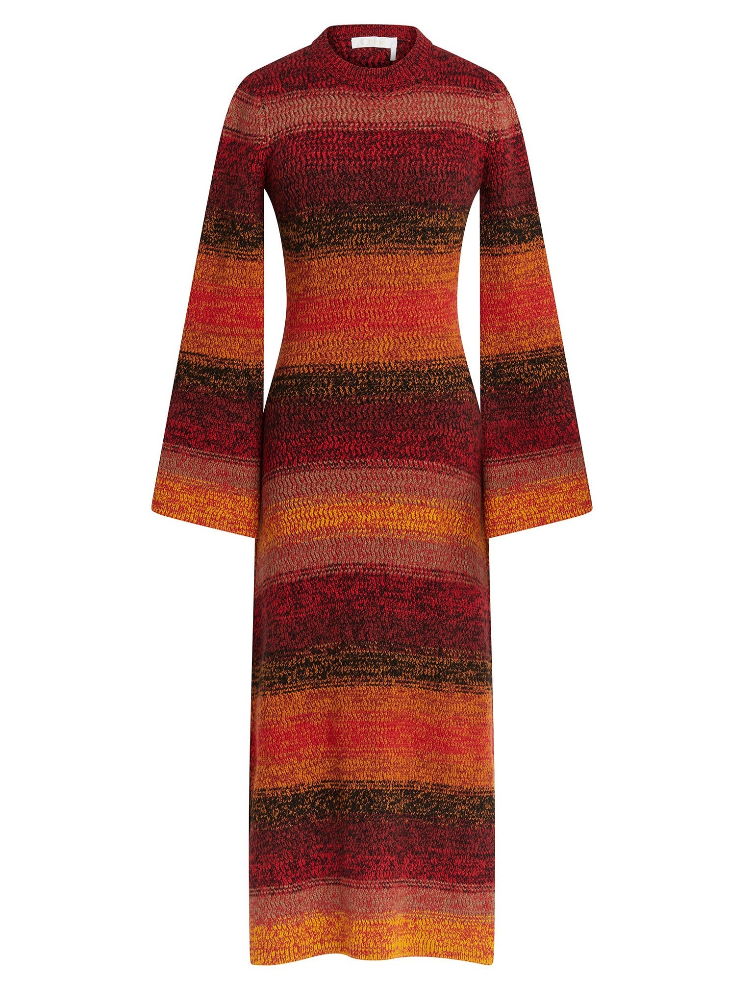 Robe en cachemire dégradée - Sunset Orange