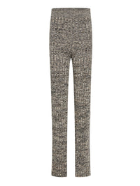 Pantalon en maille de tweed de cachemire recyclé - Noir