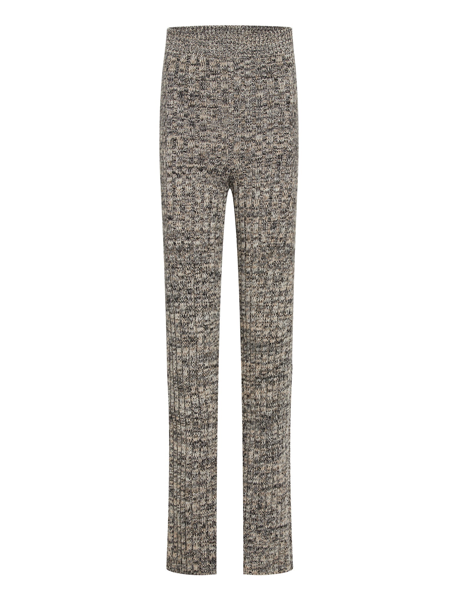 Pantalon en maille de tweed de cachemire recyclé - Noir