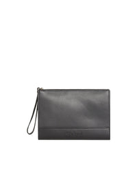 Pochette zippée Chloé Sense en cuir - Black