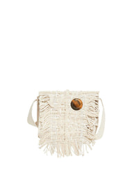 Sac à Bandoulière Woody en lin - Sand