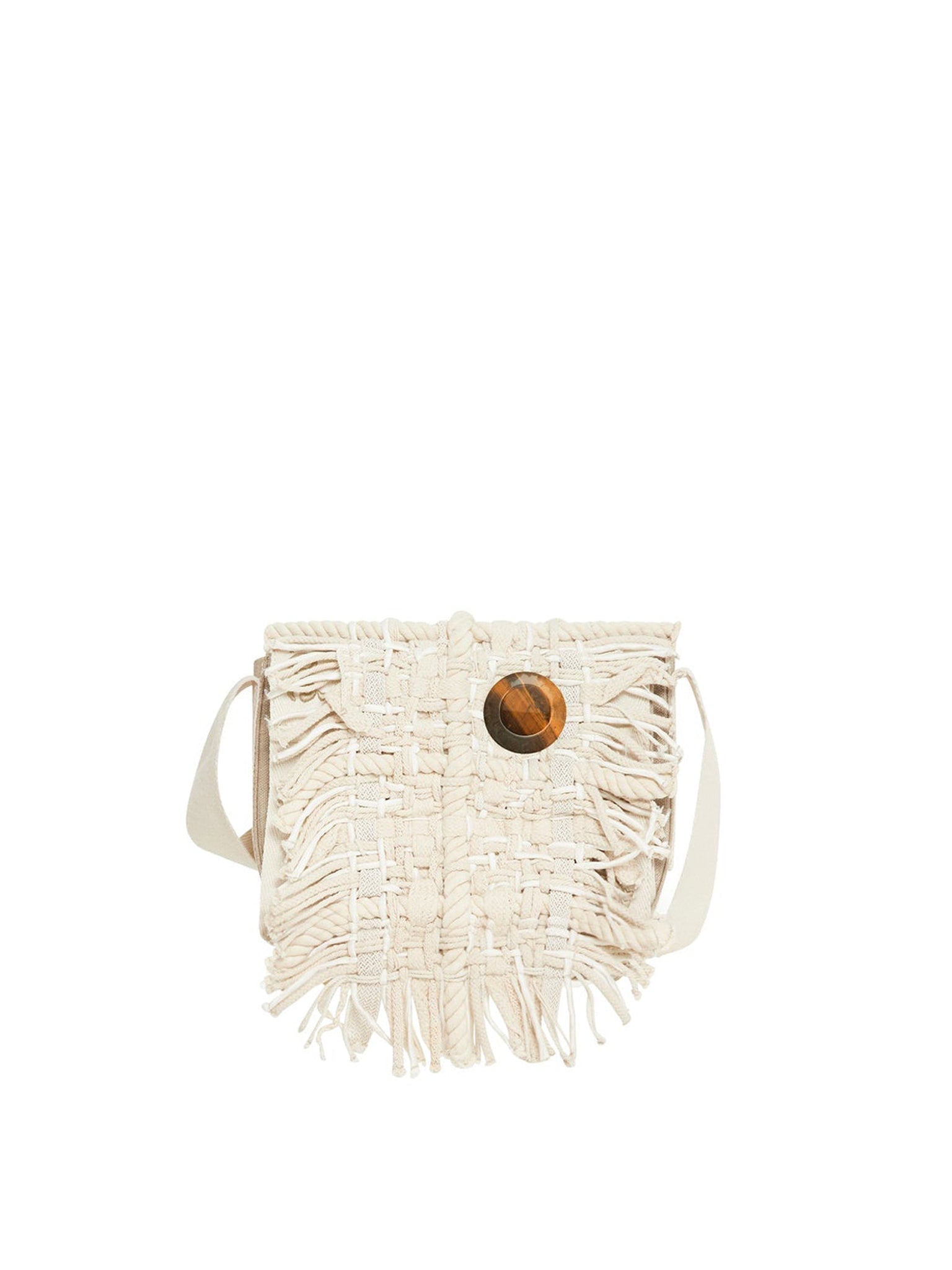 Sac à Bandoulière Woody en lin - Sand