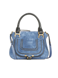 Sac à Main Marcie en cuir - Deep Denim