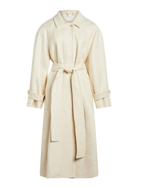 Manteau en toile de cachemire et de laine de soie - Lait de Coco