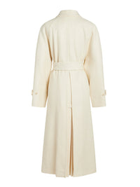 Manteau en toile de cachemire et de laine de soie - Lait de Coco