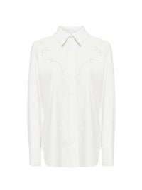 Chemise détails ajourés - Iconic Milk
