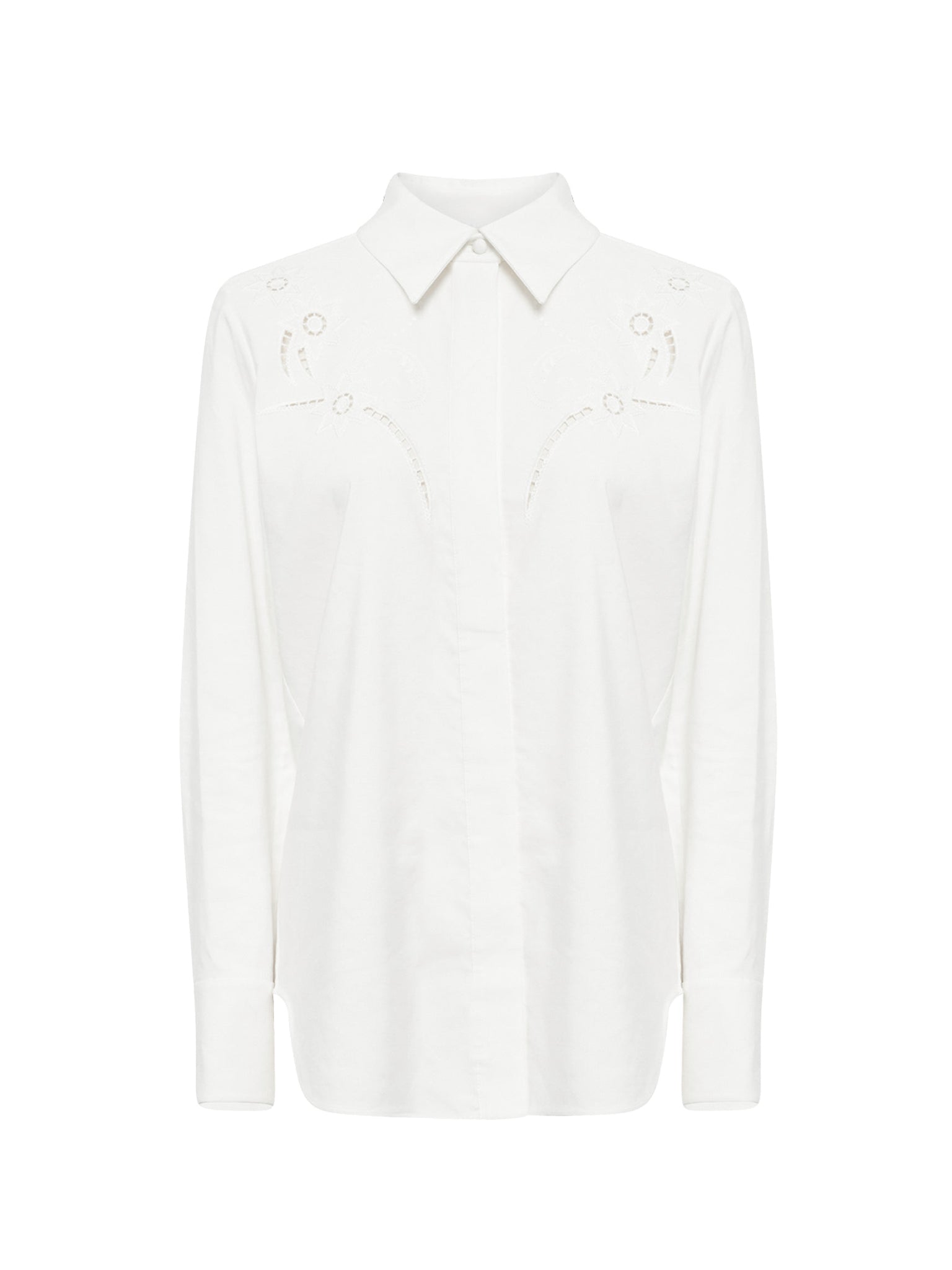 Chemise détails ajourés - Iconic Milk