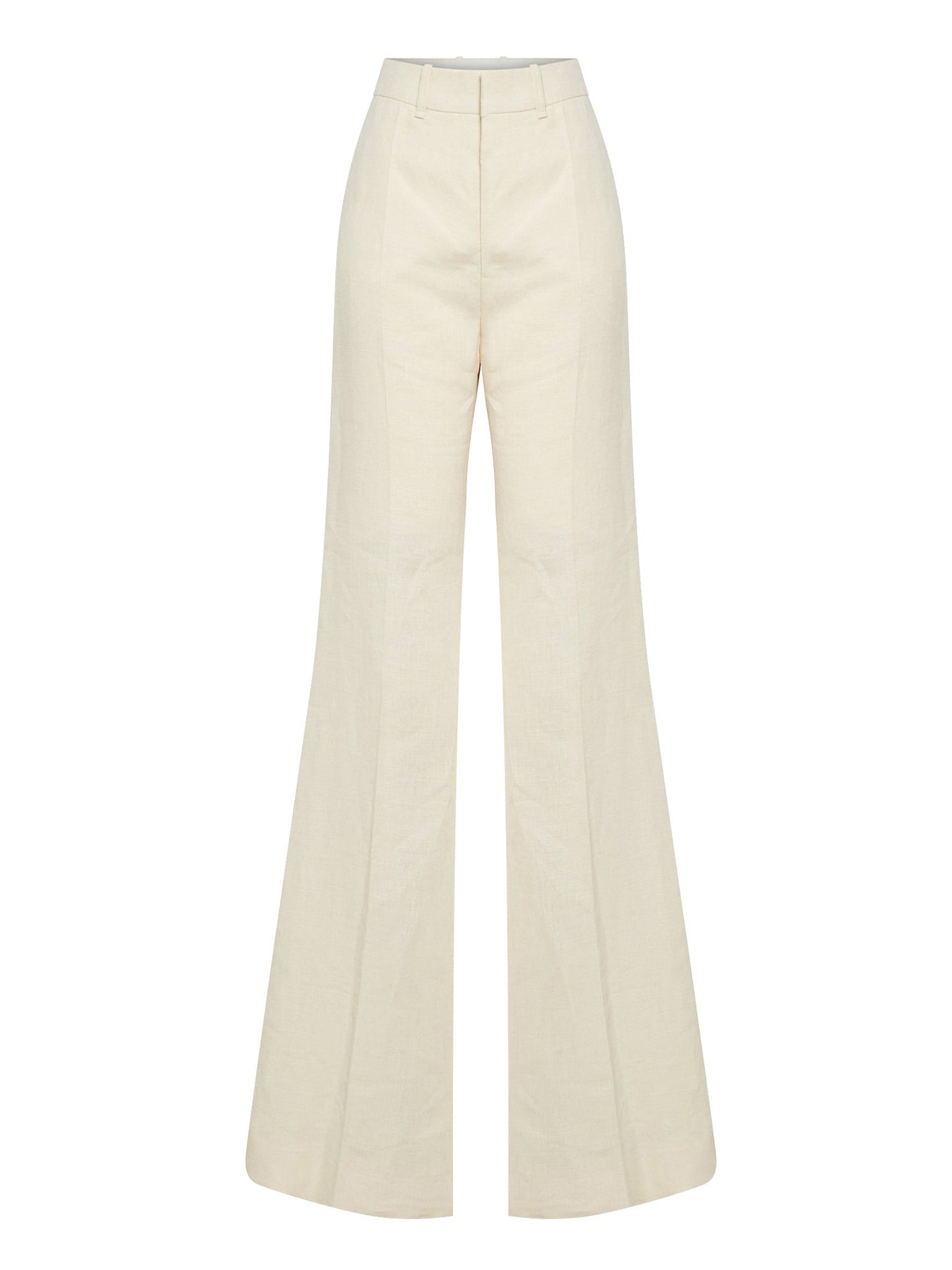 Pantalon vertical en lin - Lait de Coco