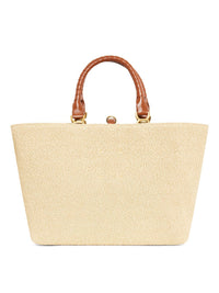 Grand sac Marcie en lin - Tan