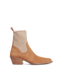 Bottines Nellie en cuir suédé - Brun Tranquille