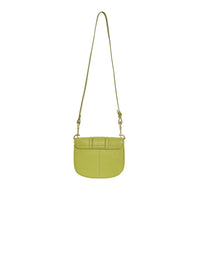 Sac Hana à bandoulière en cuir grainé - Olive Clair