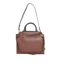 Sac de voyage Steph double en cuir - Chocolat