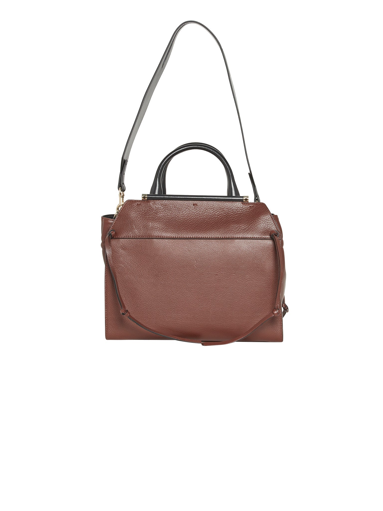 Sac de voyage Steph double en cuir - Chocolat
