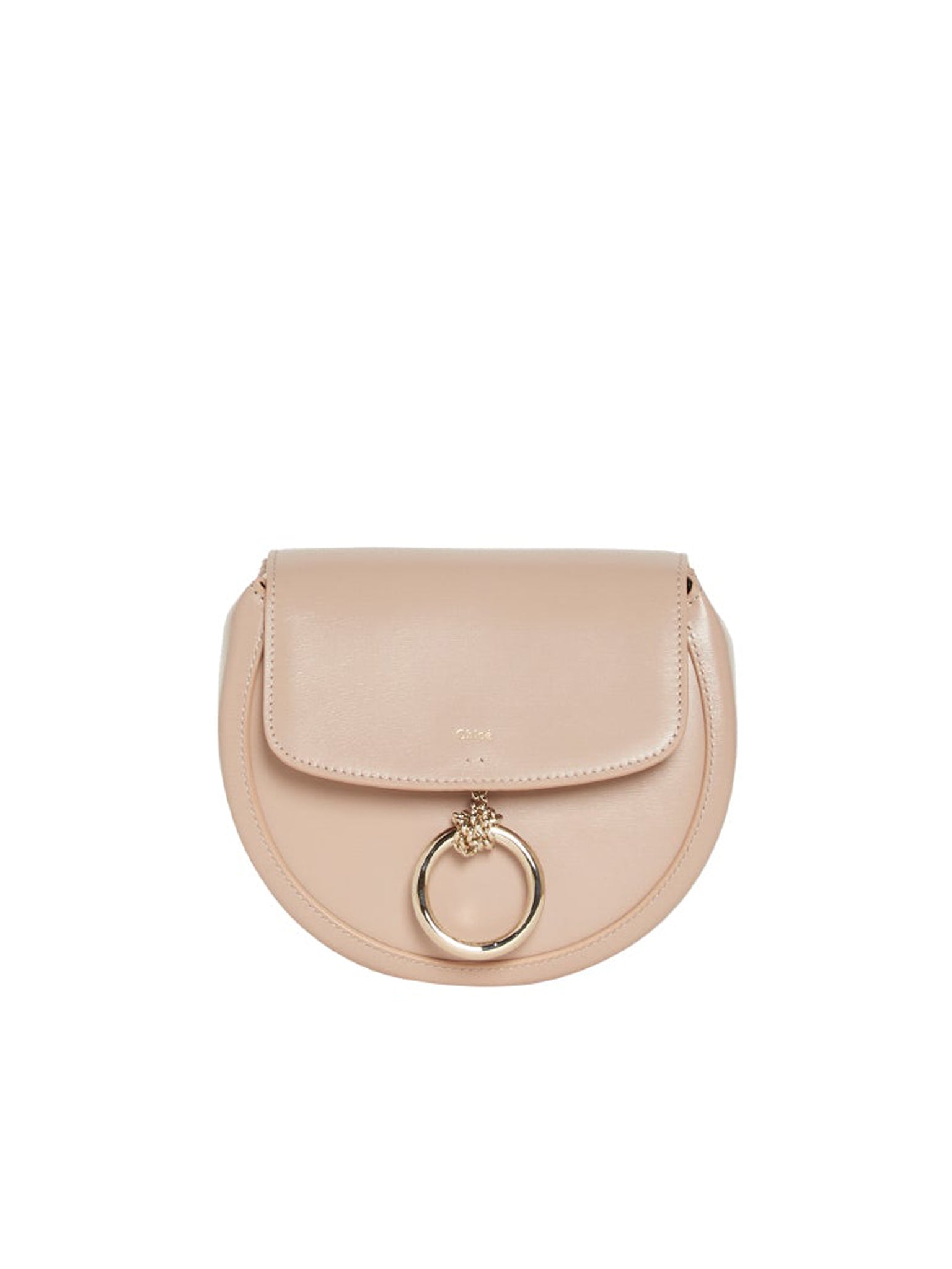Petit sac porté épaule Arlène en cuir - Beige Nomade
