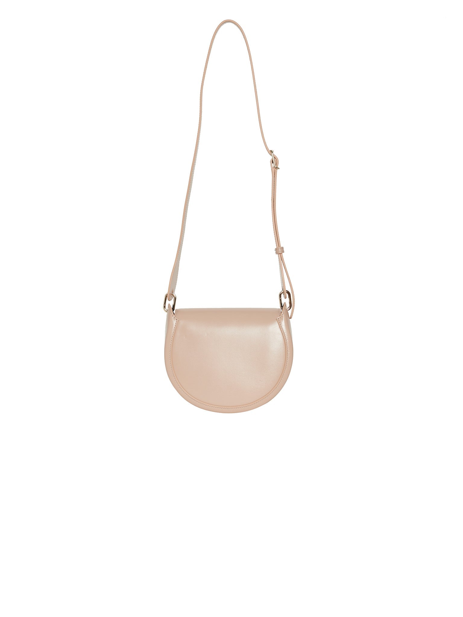 Petit sac porté épaule Arlène en cuir - Beige Nomade