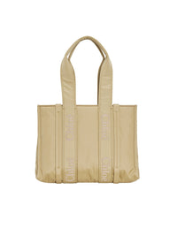 Petit sac cabas avec strass Woody - Sable Chaud
