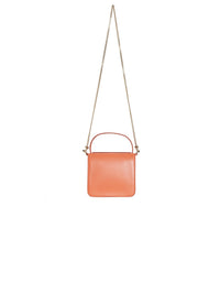 Petit sac à main Penelope en cuir - Orange Fauve