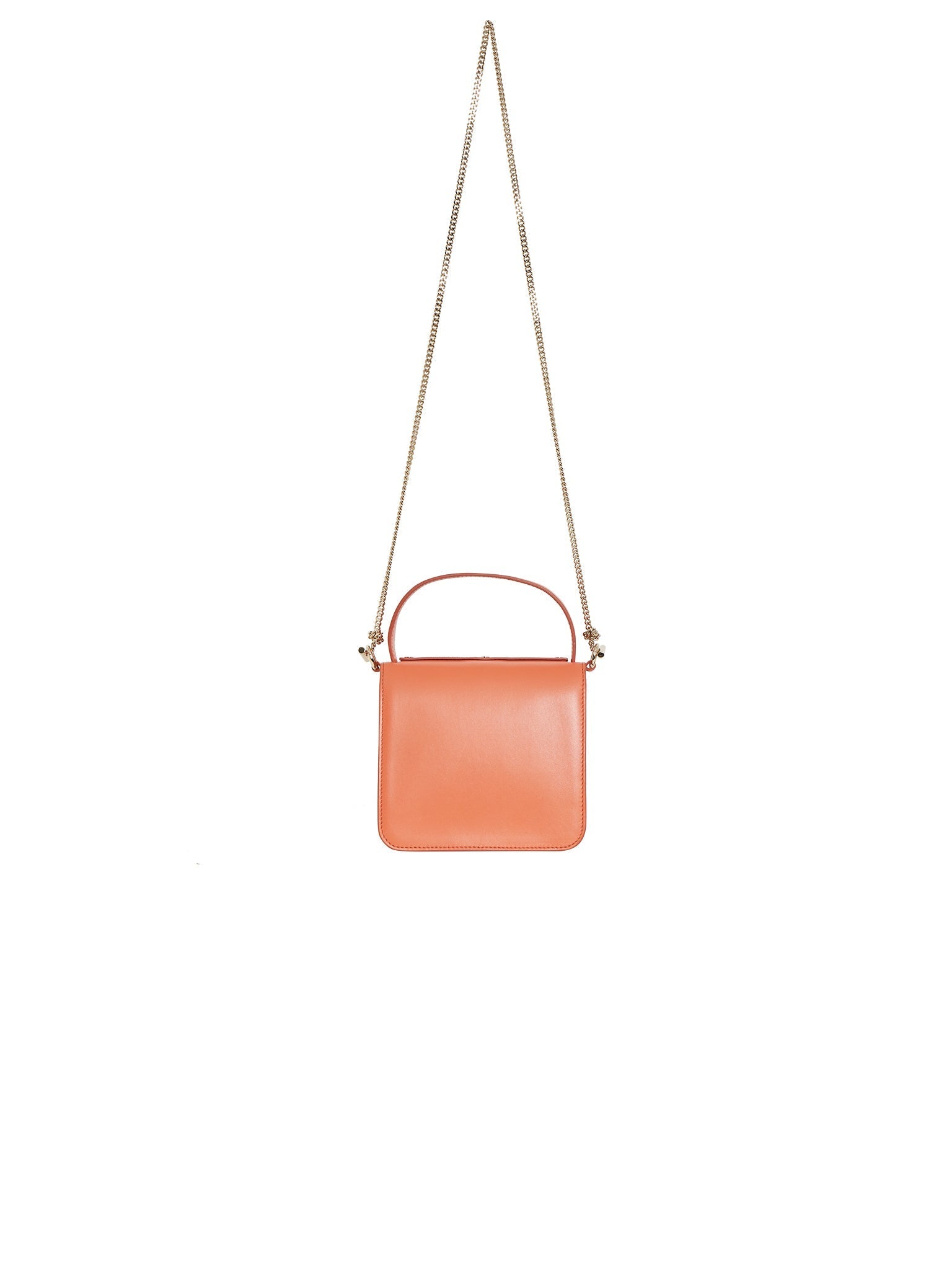 Petit sac à main Penelope en cuir - Orange Fauve