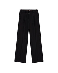 Pantalon Bento large à ceinture - Black