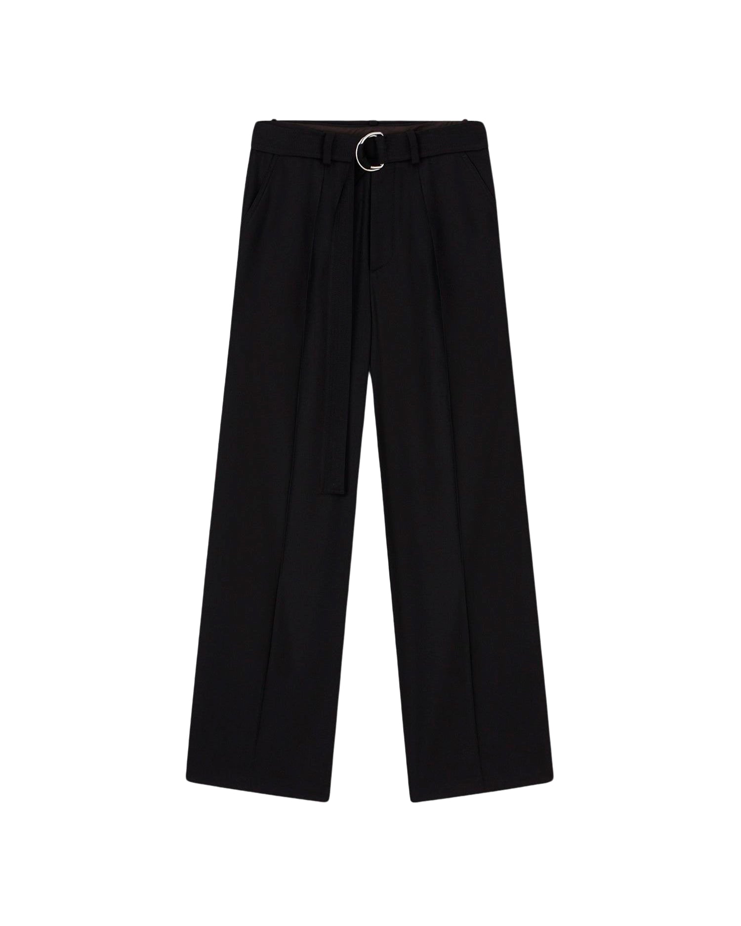 Pantalon Bento large à ceinture - Black