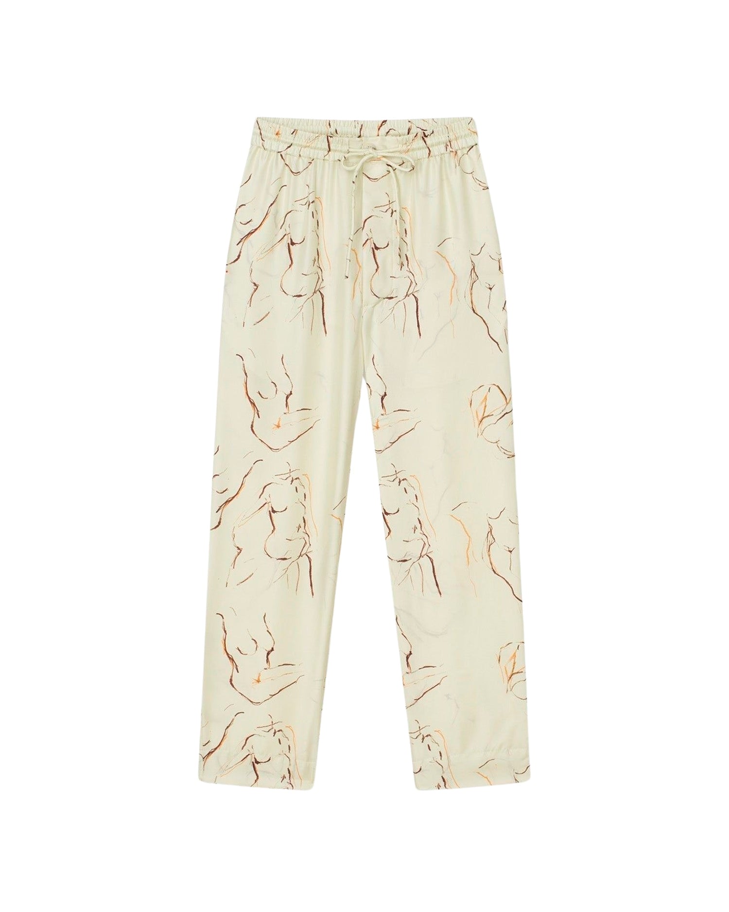 Pantalon Jain à cordon en soie - Line Drawing Small Scale