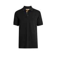 Polo à motif check - Black