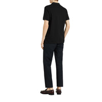 Polo à motif check - Black