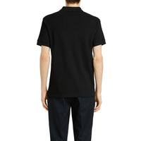 Polo à motif check - Black