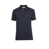 Polo à motif check - Navy
