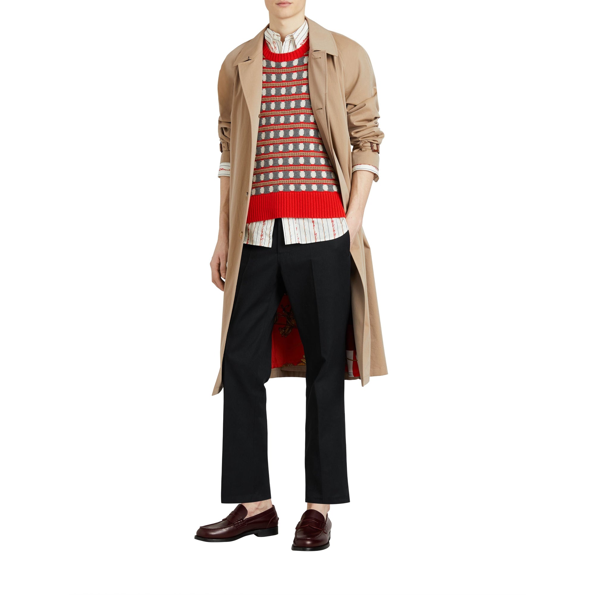 Paletot en gabardine tropicale - Camel