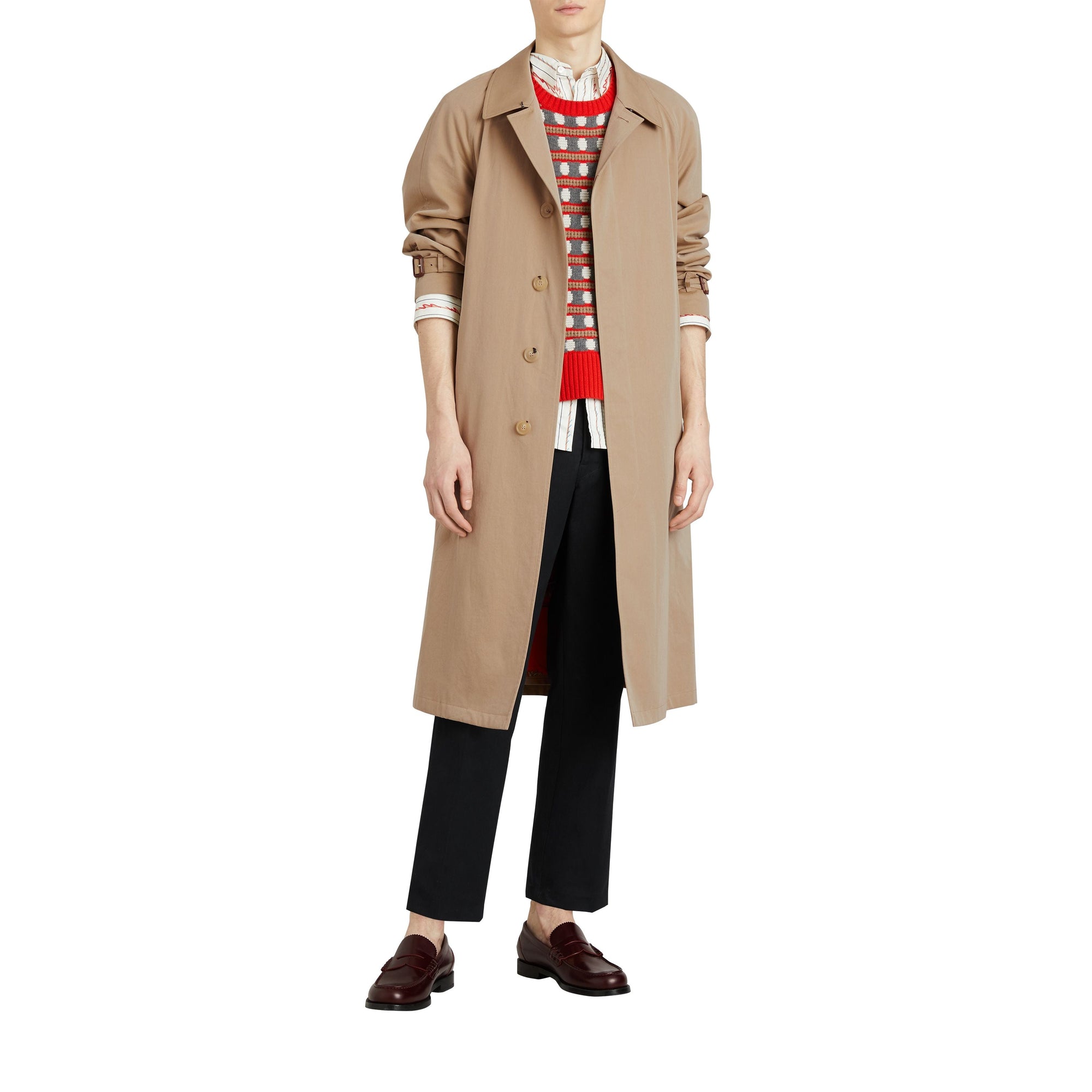 Paletot en gabardine tropicale - Camel