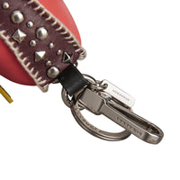 Bijou porte-clés en cuir Derek l'Oiseau - Deep Claret Multicolor