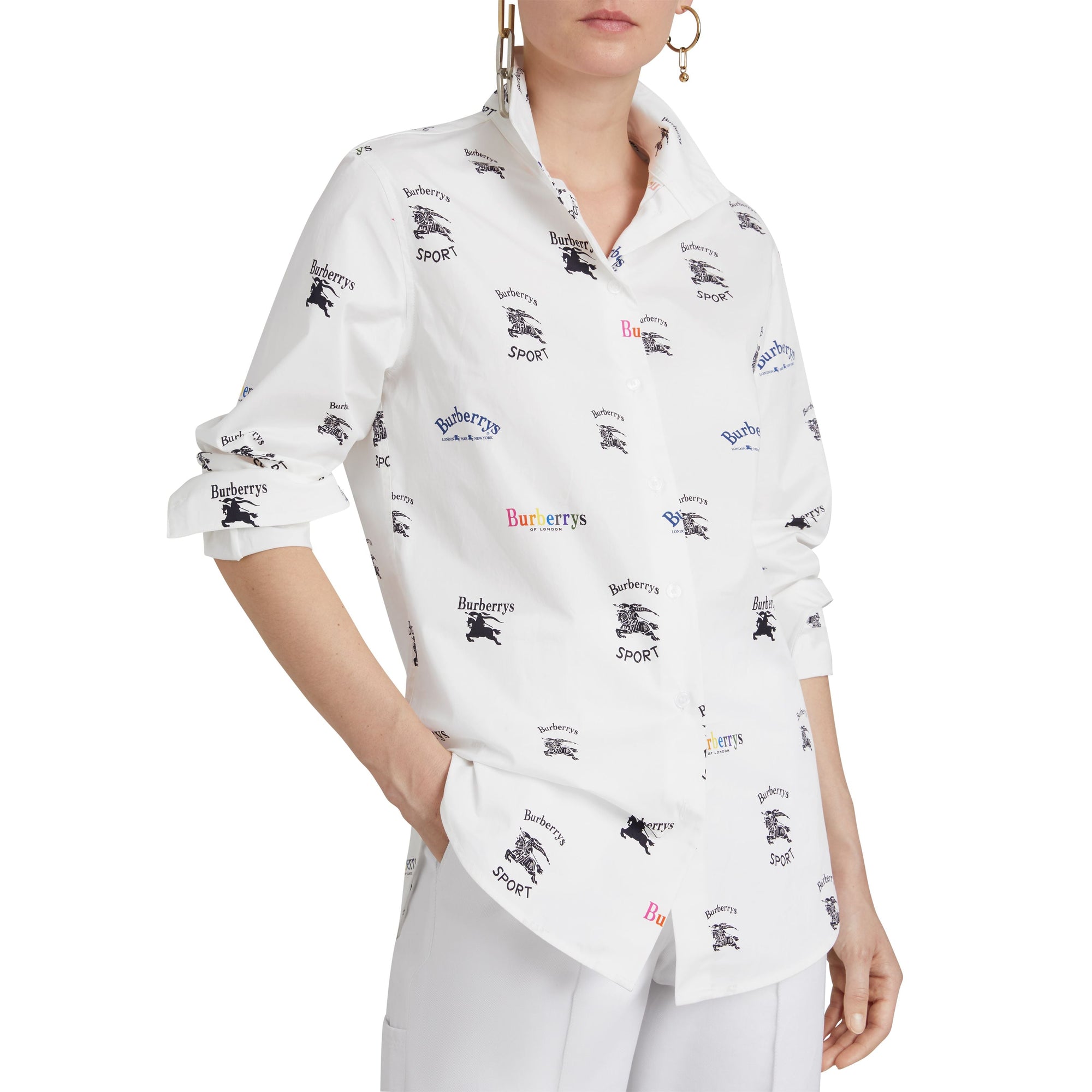 Chemise à triple logo d'archive imprimé - Multicolour Pattern