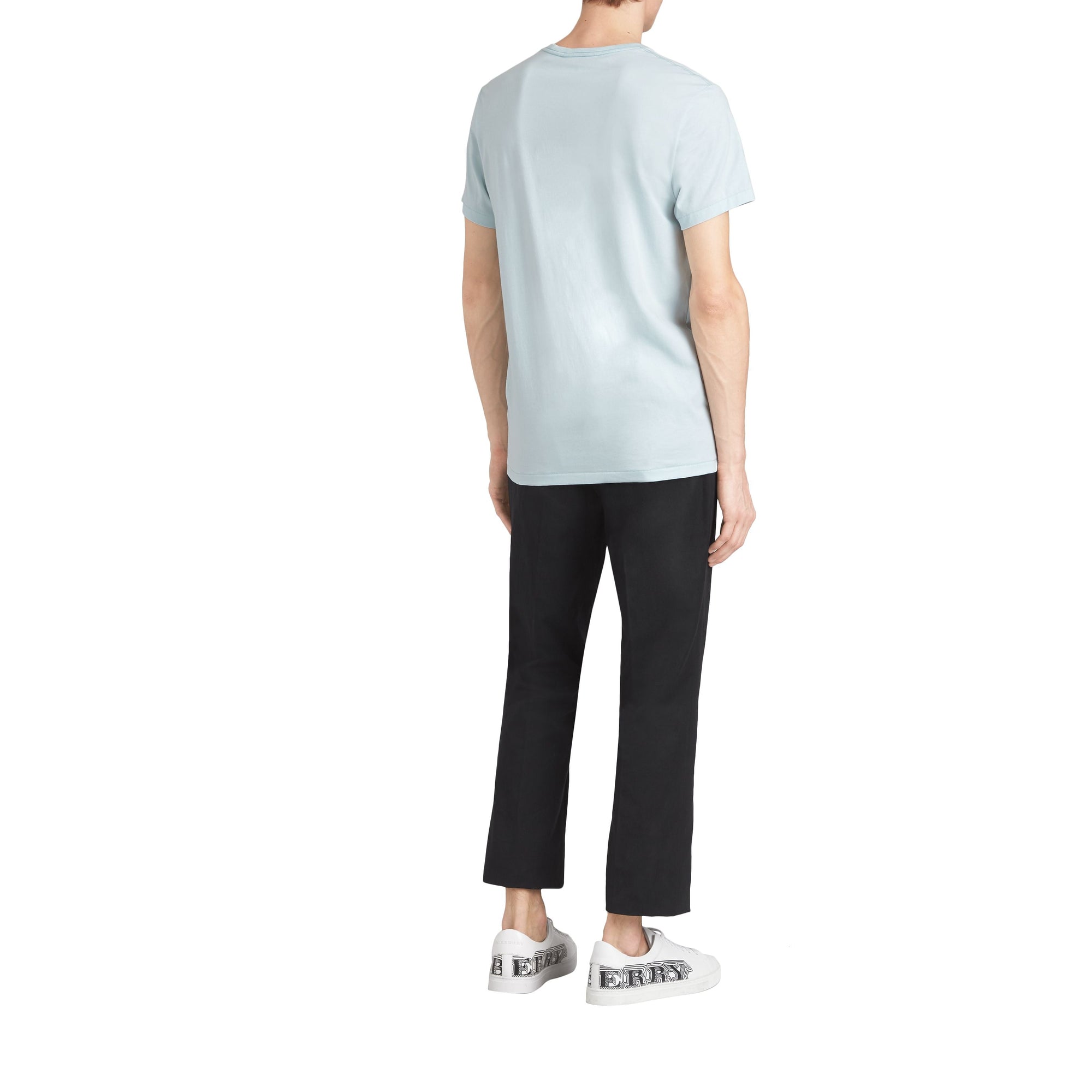 T-shirt à broderie cavalier - Pearl Blue