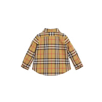 Chemise à col boutonné et motif Vintage Check - Antique Yellow