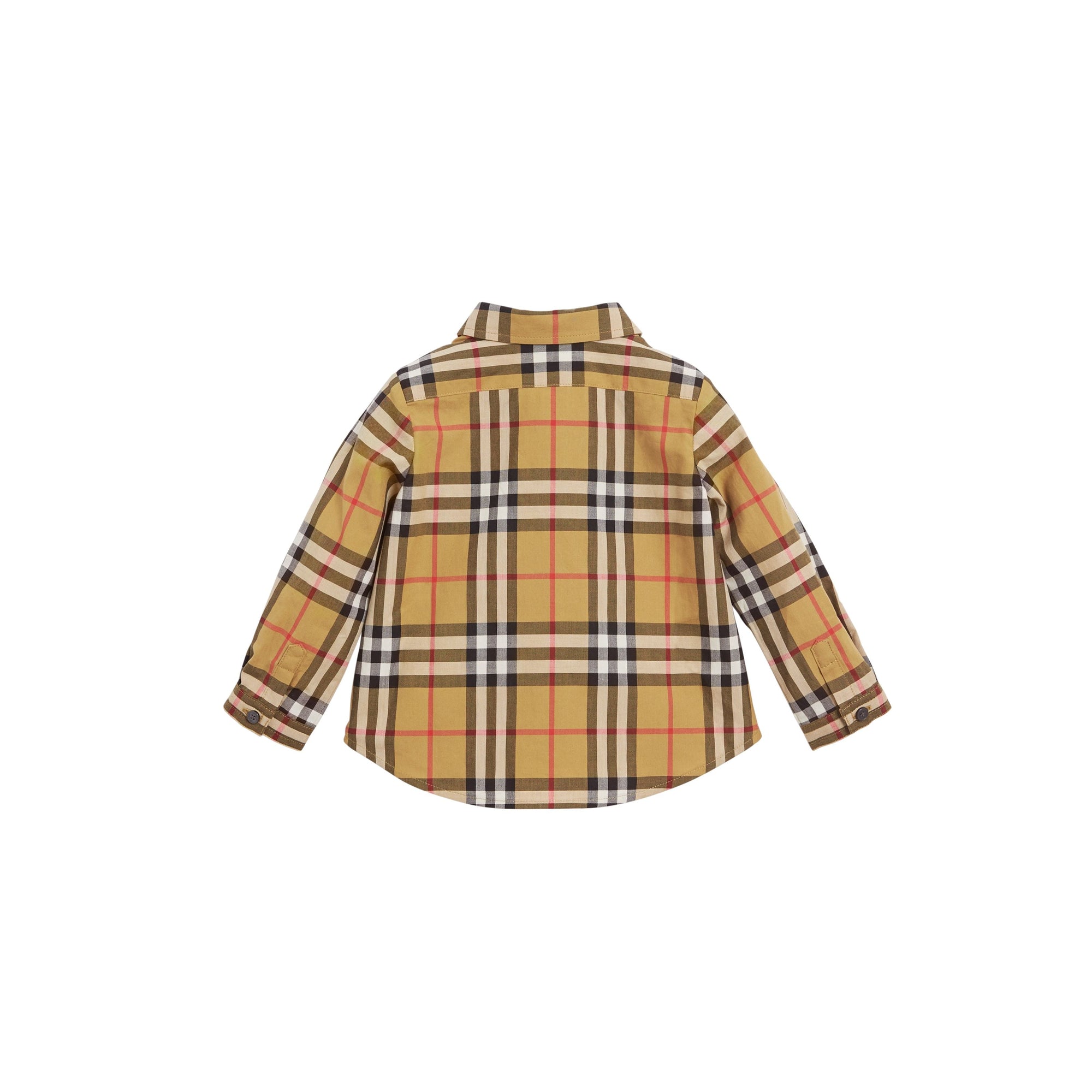 Chemise à col boutonné et motif Vintage Check - Antique Yellow