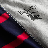 T-shirt en coton rayé à logo d'archive - Parade Red