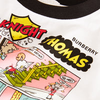 T-shirt à manches longues en coton - White