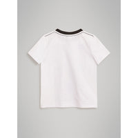 T-shirt à manches longues en coton - White